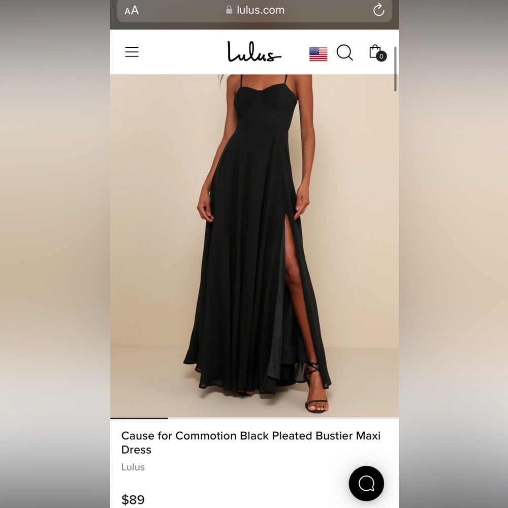 Cause for Commotion Black Pleated Bustier Maxi Dress- Lulus